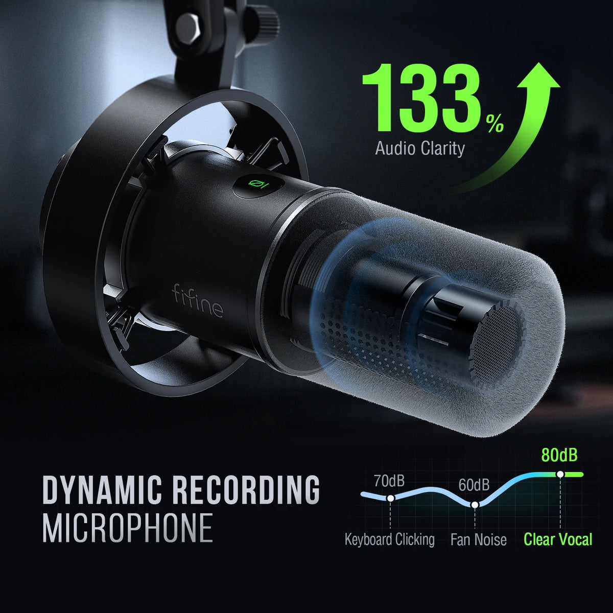 FIFINE K688 USB/XLR Dynamic Microphone