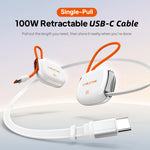 CABLETIME 100W Magnetic Retractable USB-C Cable