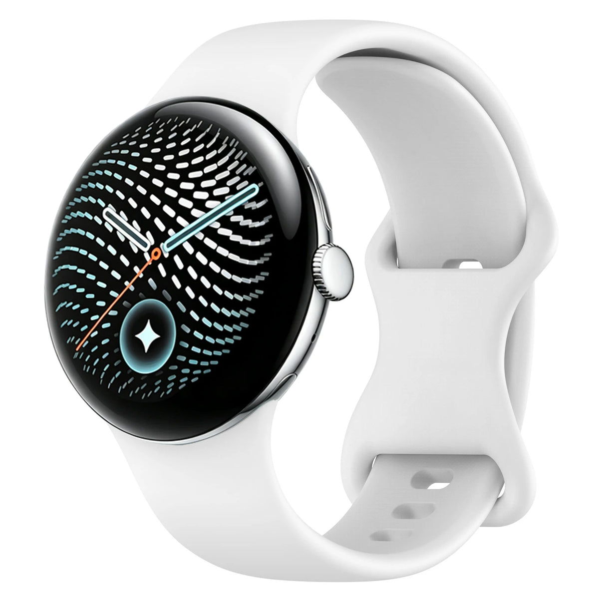 Silicone Quick-Release Watch Band with 8-Shape Anchor for Google Pixel Watch 3