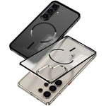 Slim Metal Frame Magnetic Case For Samsung Galaxy S24 Series