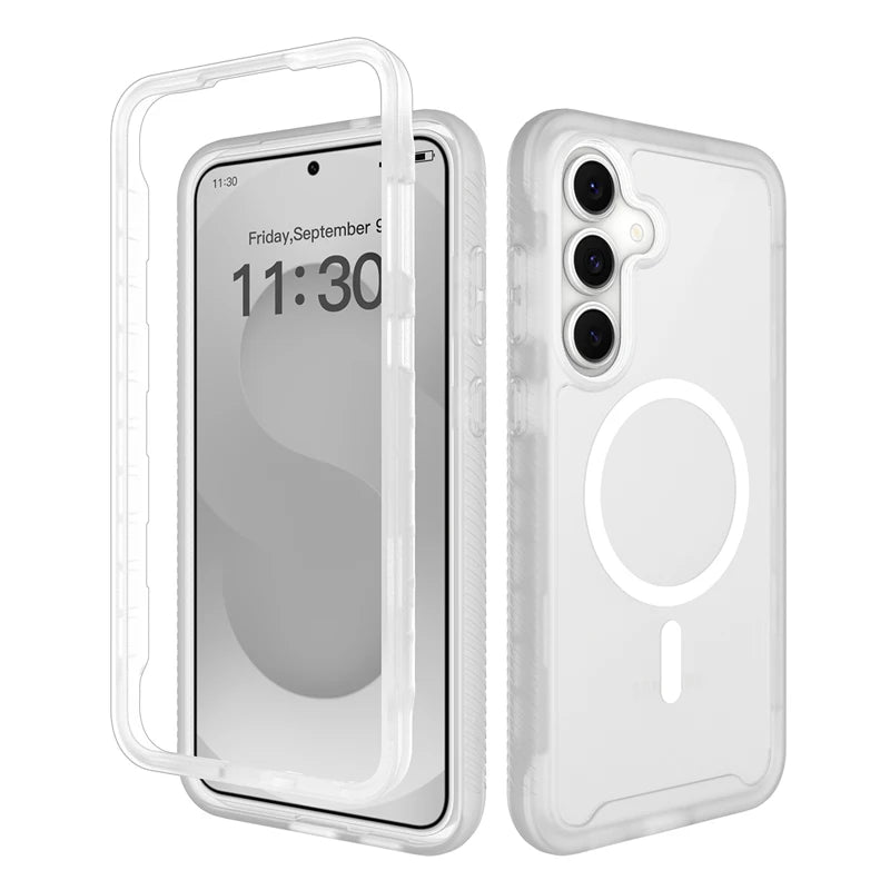 Translucent Magnetic Case with Reinforced Corner Protection for Samsung Galaxy S26 FE