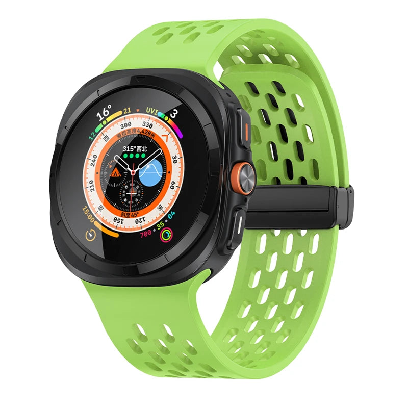 No-Gap Magnetic Silicone Sport Band for Samsung Galaxy Watch Ultra and Samsung Galaxy Watch Ultra (2025)