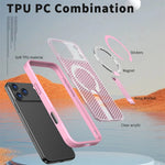 Honeycomb Mesh Cooling MagSafe Shockproof Armor Case with Alloy Bracket for iPhone 17 Series