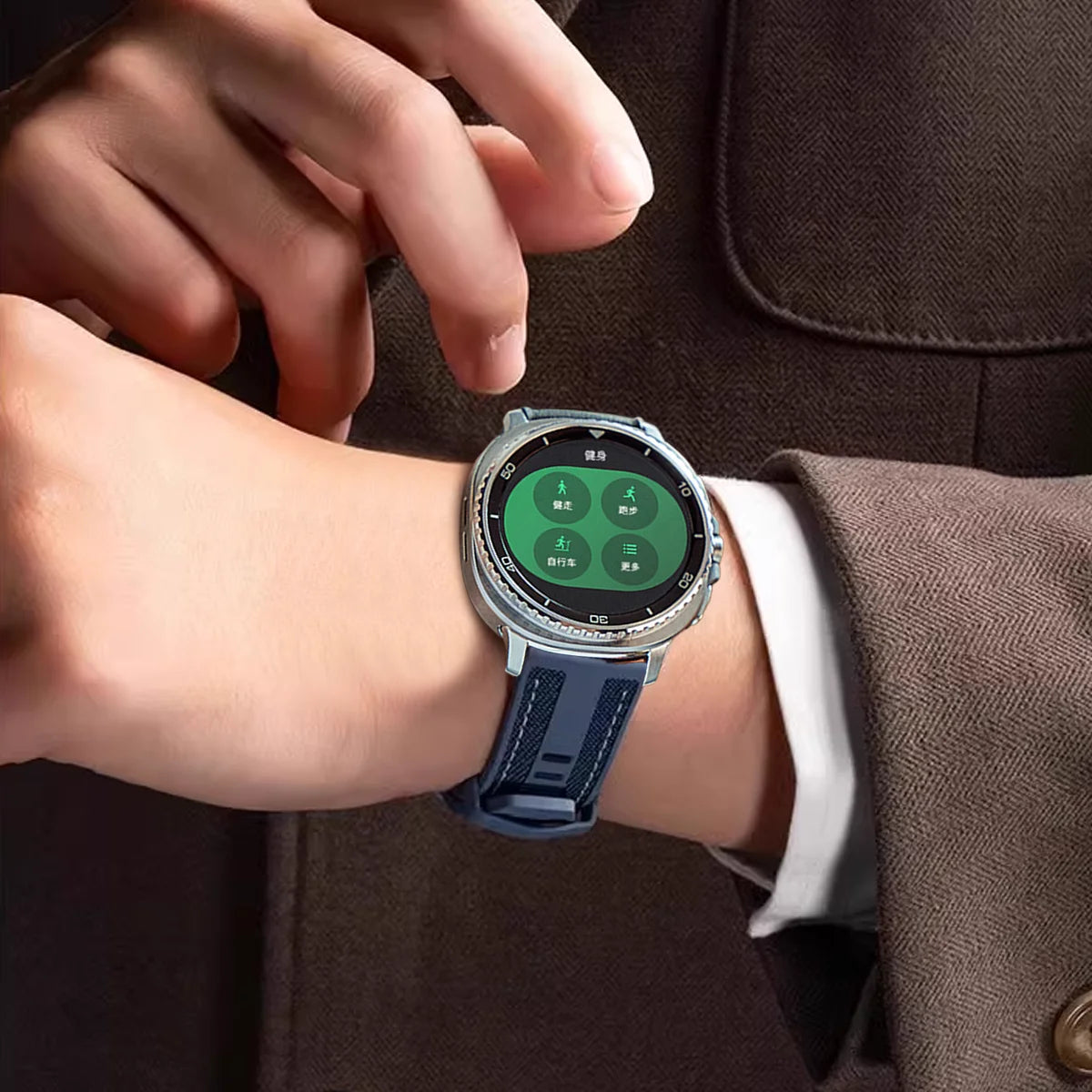 Sports Silicone Nylon Wristband for Samsung Galaxy Watch 8 & Galaxy Watch 8 Classic