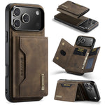 Premium Leather MagSafe Wallet Case with 3-Card Detachable Wallet for iPhone 18 Series