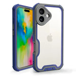 Shockproof Transparent Case with Lens Shield for iPhone 16 Series