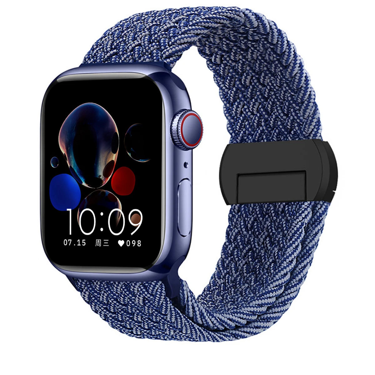 Stretchable Braided Solo Loop with Magnetic Closure for Apple Watch