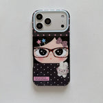 Glossy Hard Case with Raised Camera Protective Ring for iPhone 17 Series