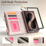 Leather Crossbody Wallet Case with Adjustable Strap for Samsung Galaxy Z Fold 8