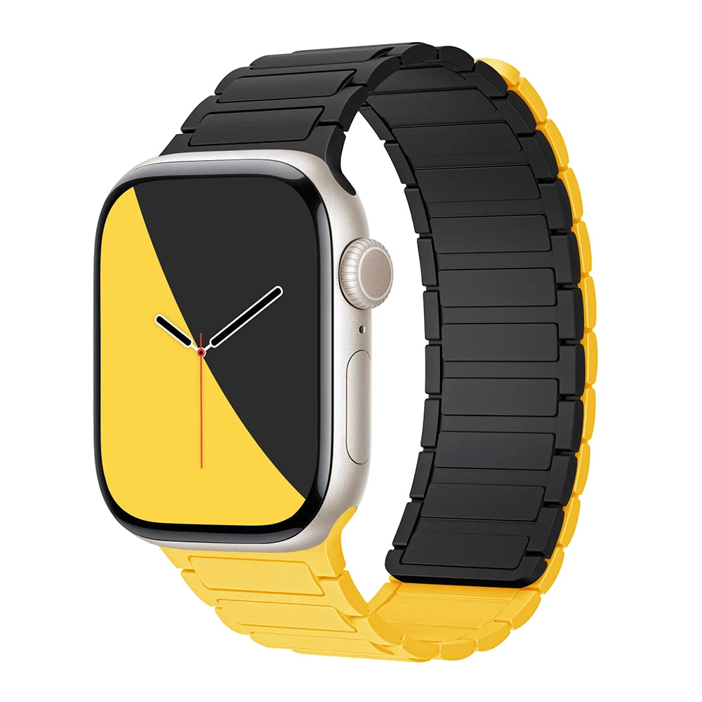 Silicone Replacement Strap with Magnetic Closure for Apple Watch