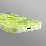 Hexagonal Texture Translucent Soft TPU Case for iPhone 16 Series