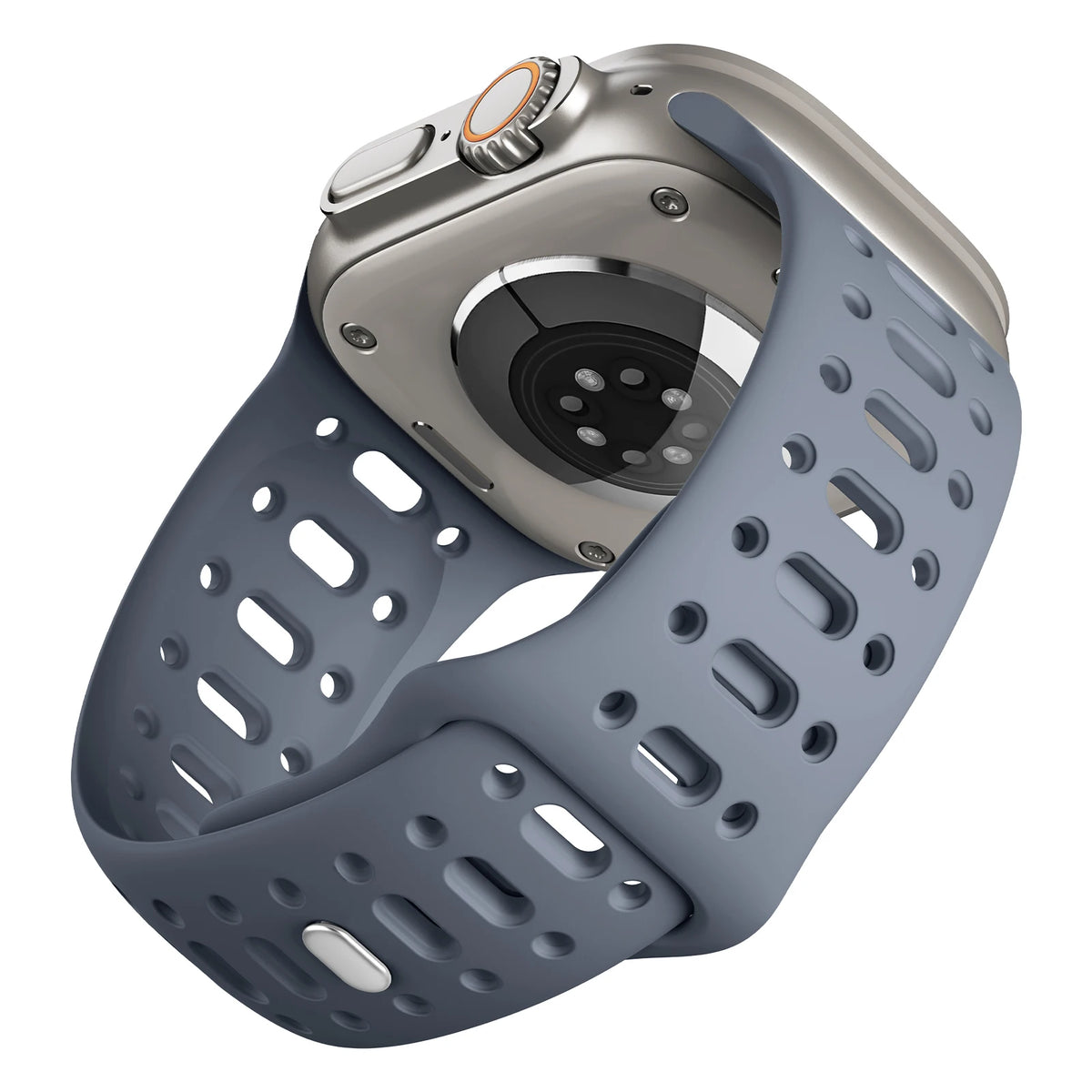 Perforated Silicone Sport Band with Ventilation Holes for Apple Watch