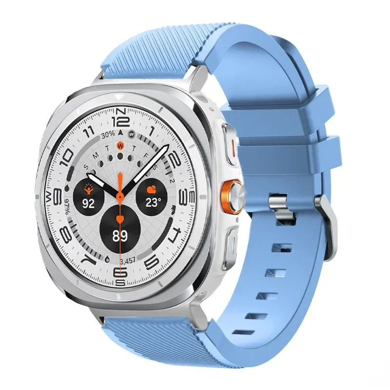 Stripe Textured Silicone Wristband for Samsung Galaxy Watch Ultra
