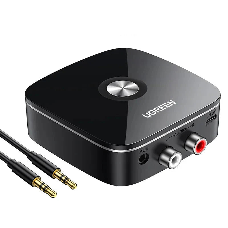 UGREEN Bluetooth 5.3 Receiver Adapter with broad device compatibility.
