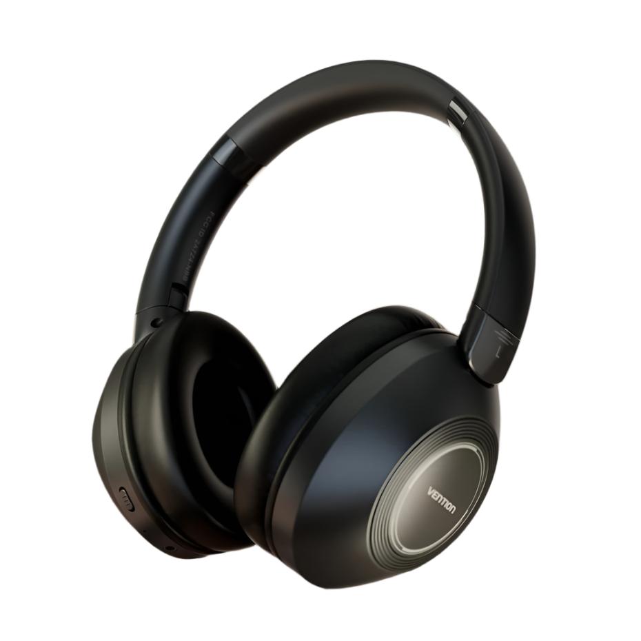Vention SoundMate S11 wireless headphones, soft ear bags, 20-hour battery life, and 3.5mm wired audio output.