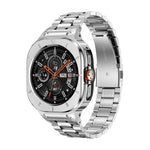 Stainless Steel Shock-Resistant Bumper Case with Integrated Sport Band for Samsung Galaxy Watch Ultra