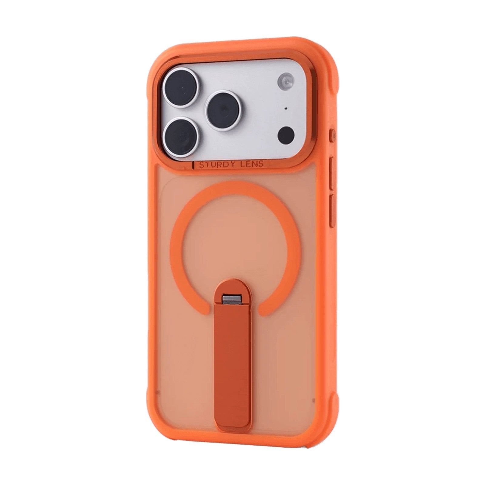 Shockproof Case with Integrated Ring Grip Kickstand for iPhone 18 Series