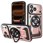 Sliding Camera Cover MagSafe Case with 360° Ring Stand for iPhone 18 Series