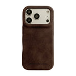 Shockproof Suede-Like Fabric Case with Raised Camera Protection for iPhone 17 Series