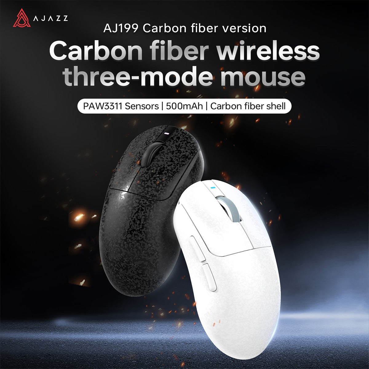 AJAZZ AJ199 Ultra-Thin Carbon Fiber Gaming Mouse