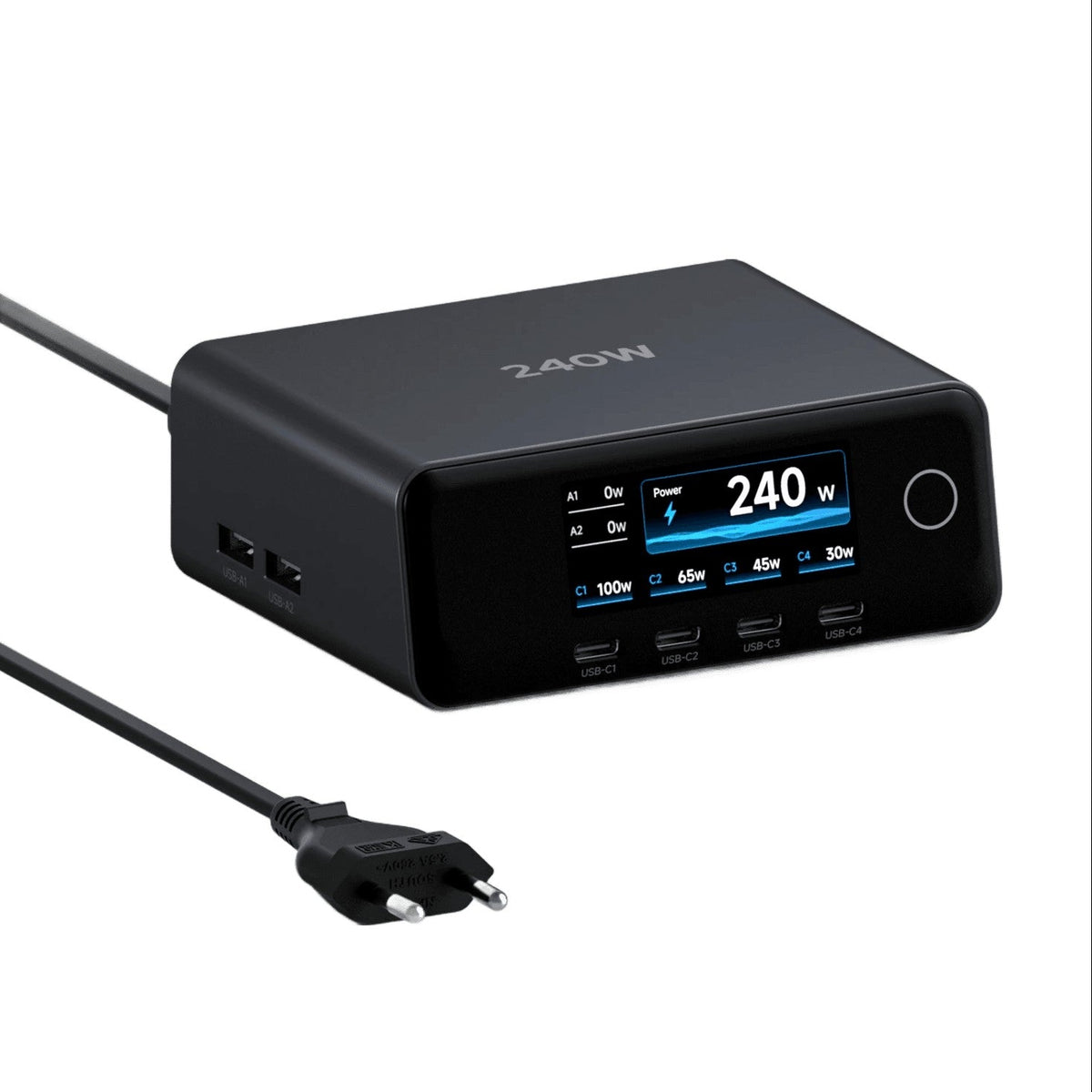 Hagibis 240W Six-Port GaN Desktop Charging Station