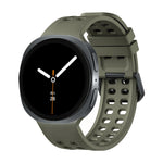 Perforated Silicone Watch Strap with Quick-Release Tab Clasp for Samsung Galaxy Watch 9