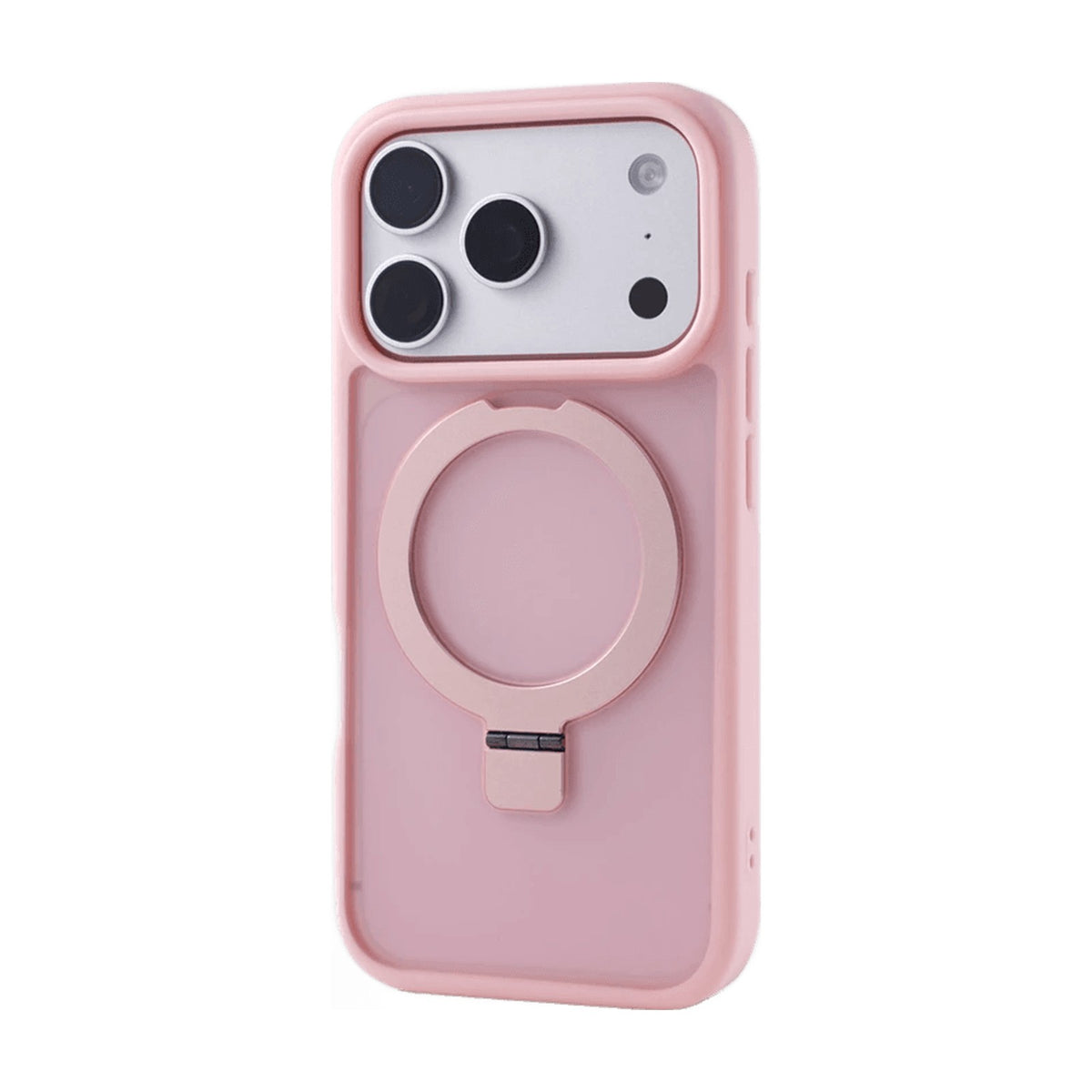 Matte MagSafe Ring Stand Case with Bumper Protection for iPhone 18 Series
