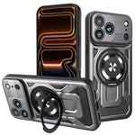 Sliding Camera Cover MagSafe Case with 360° Ring Stand for iPhone 18 Series