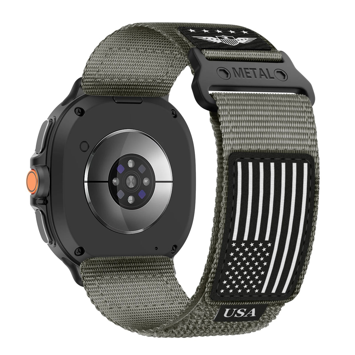 Woven Nylon Watch Strap with Metal Slide Buckle for Samsung Galaxy Watch 9