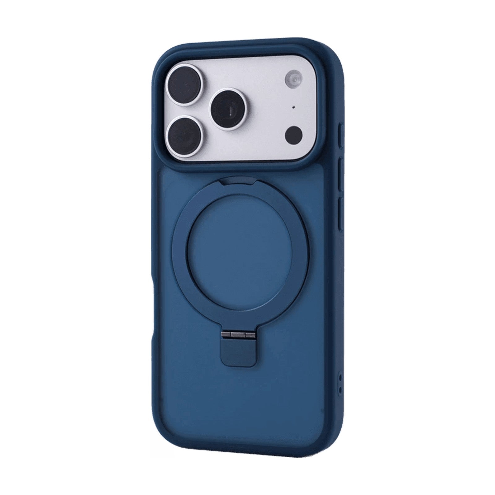 Matte MagSafe Ring Stand Case with Bumper Protection for iPhone 18 Series