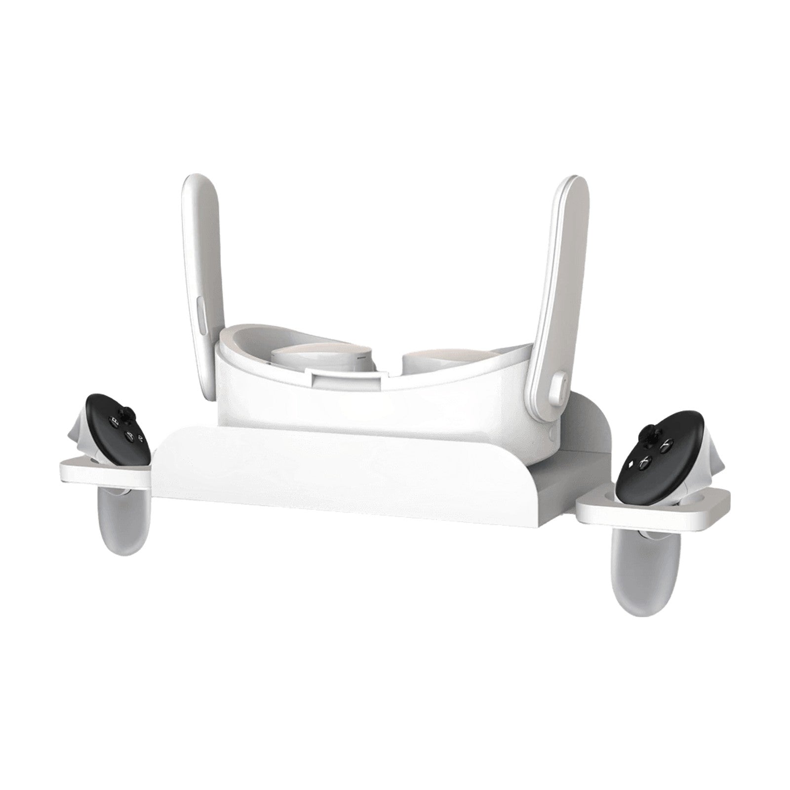 Wall-Mount VR Headset Storage with Controller Holders