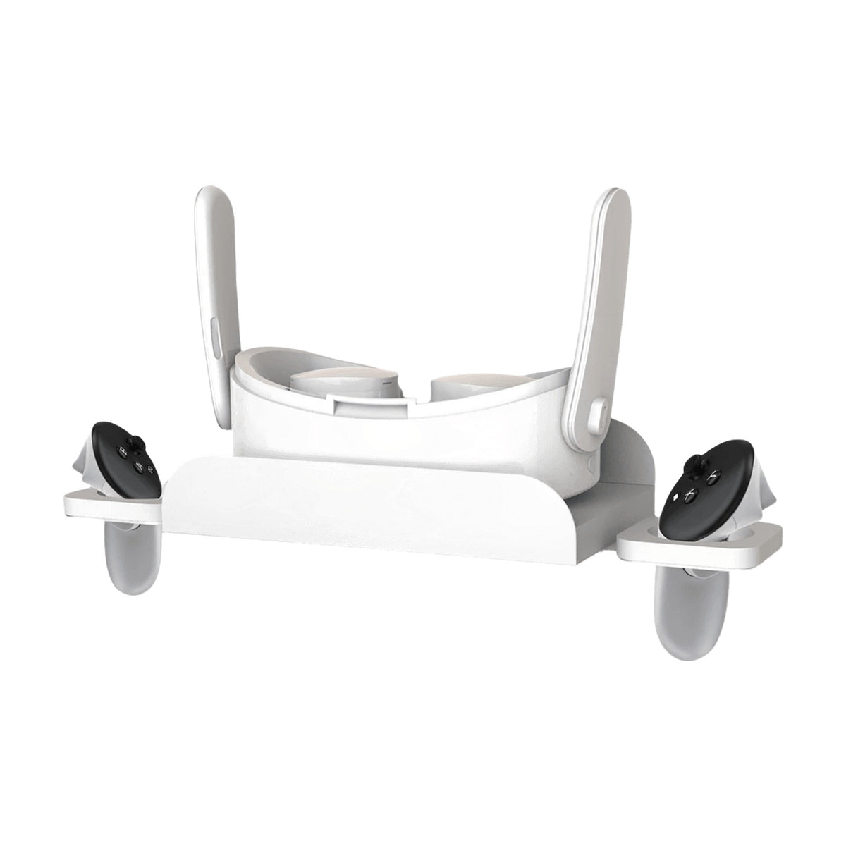 Wall-Mount VR Headset Storage with Controller Holders