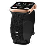 Skull Engraved Silicone Band for Apple Watch