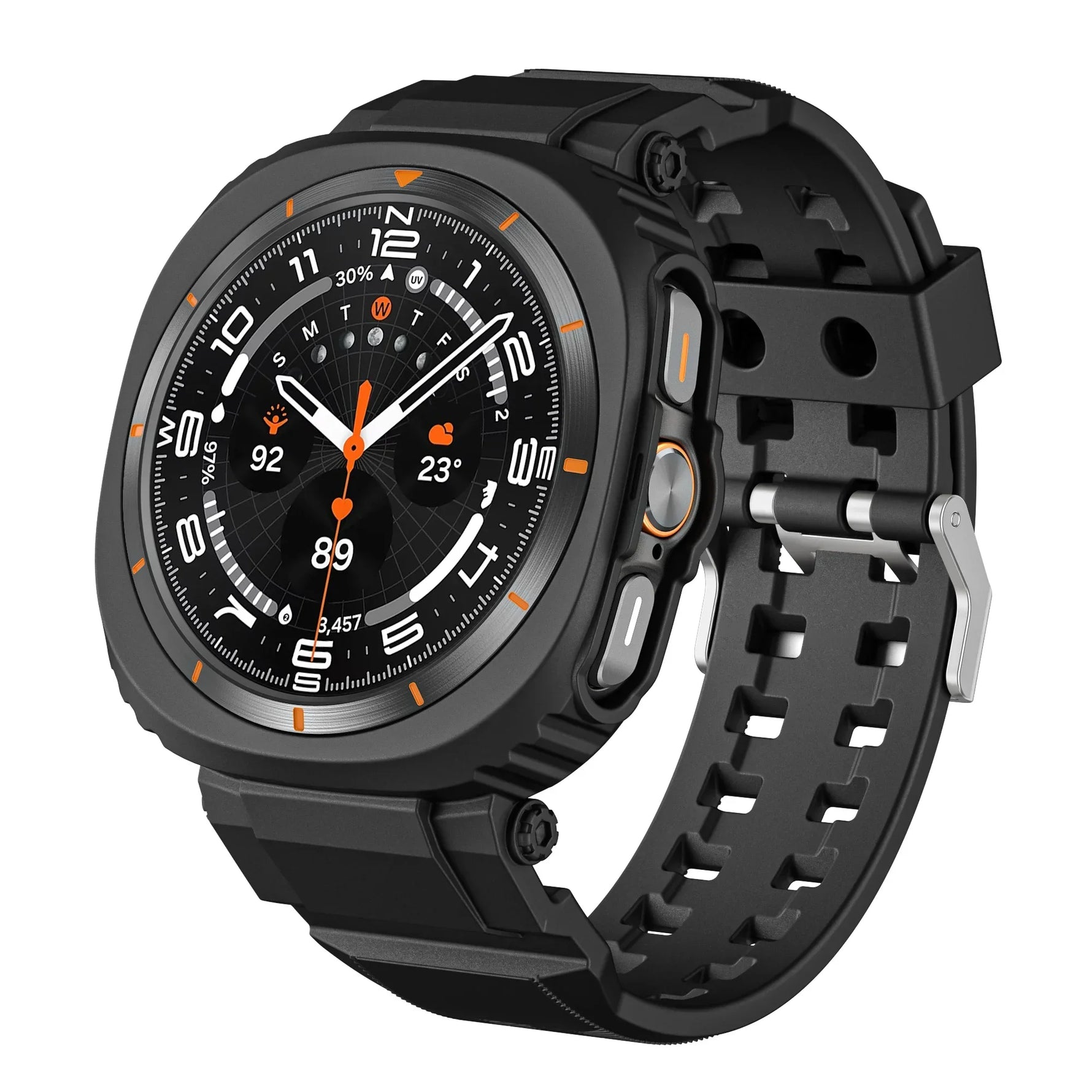 Integrated Case & Sport Silicone Band for Samsung Galaxy Watch Ultra and Samsung Galaxy Watch Ultra (2025)