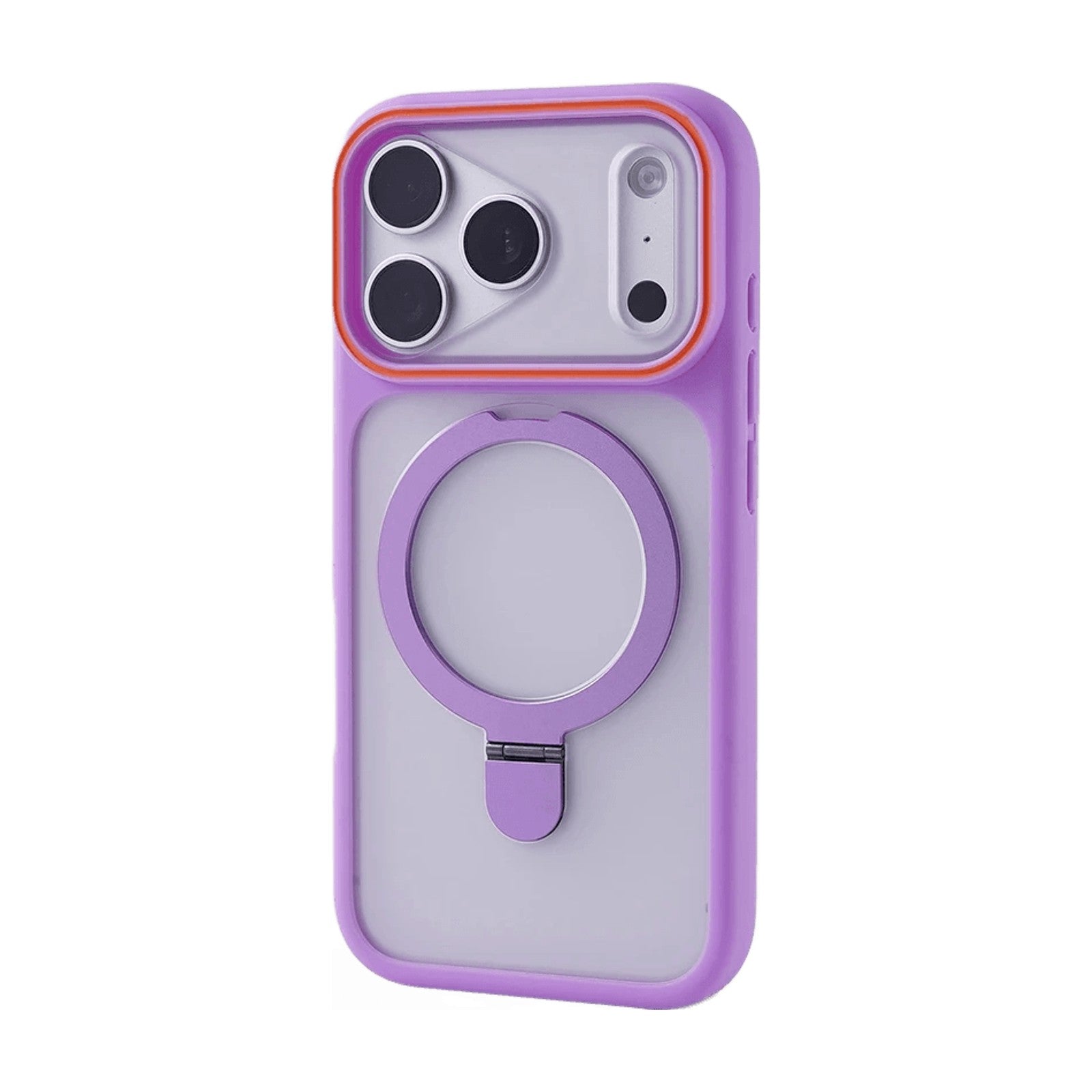 Shockproof Translucent MagSafe Kickstand Case with Raised Camera Ring for iPhone 18 Series