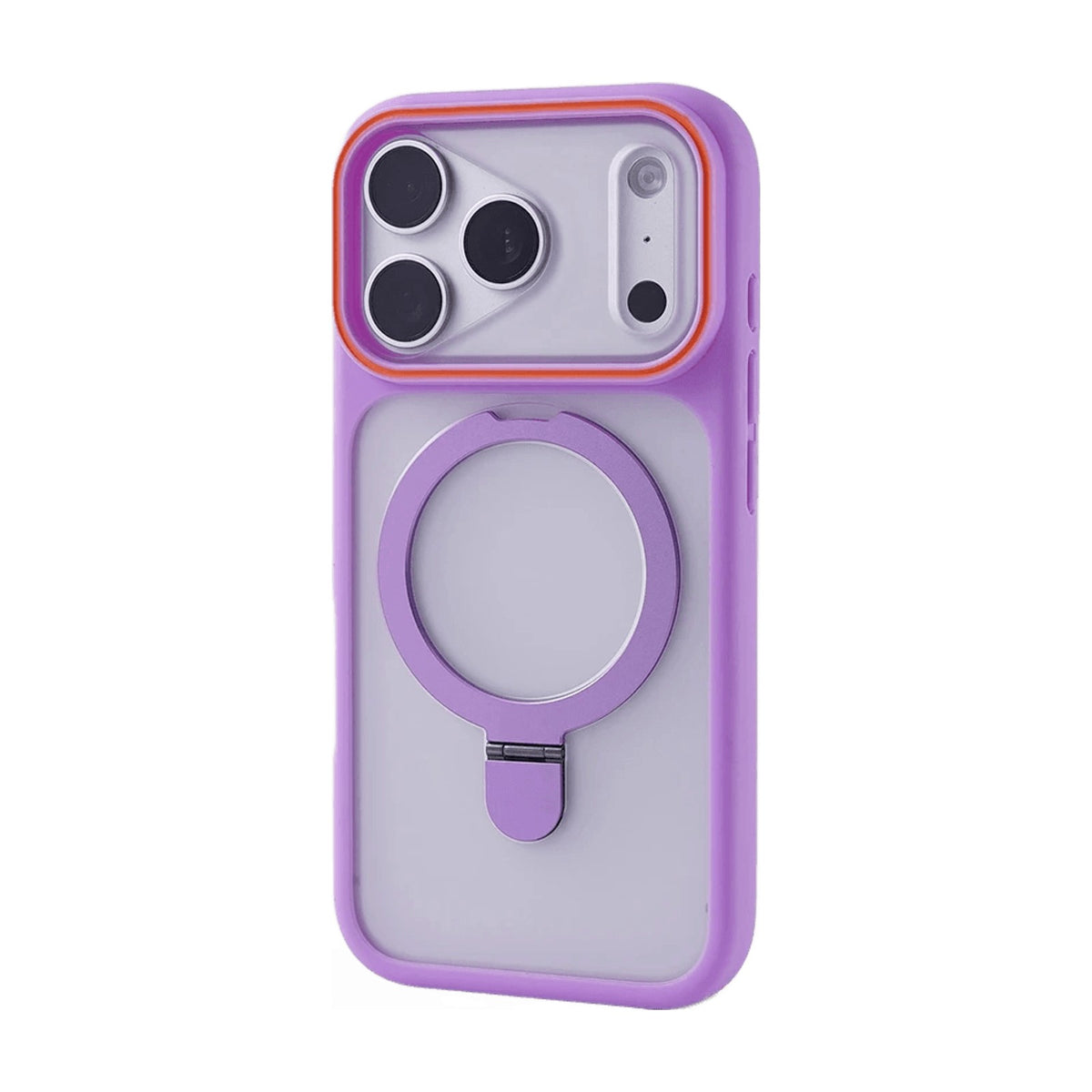 Shockproof Translucent MagSafe Kickstand Case with Raised Camera Ring for iPhone 18 Series