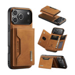 Premium Leather MagSafe Wallet Case with 3-Card Detachable Wallet for iPhone 18 Series