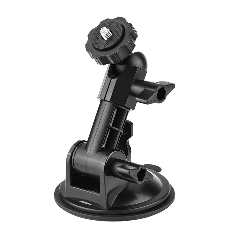 Car mount adapter with suction cup for action cameras