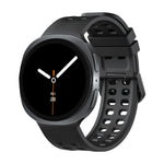 Perforated Silicone Watch Strap with Quick-Release Tab Clasp for Samsung Galaxy Watch 9