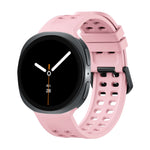 Perforated Silicone Watch Strap with Quick-Release Tab Clasp for Samsung Galaxy Watch 9