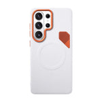 Leather Bumper Case with Wireless Charging Pass-Through for Samsung Galaxy S24 Series