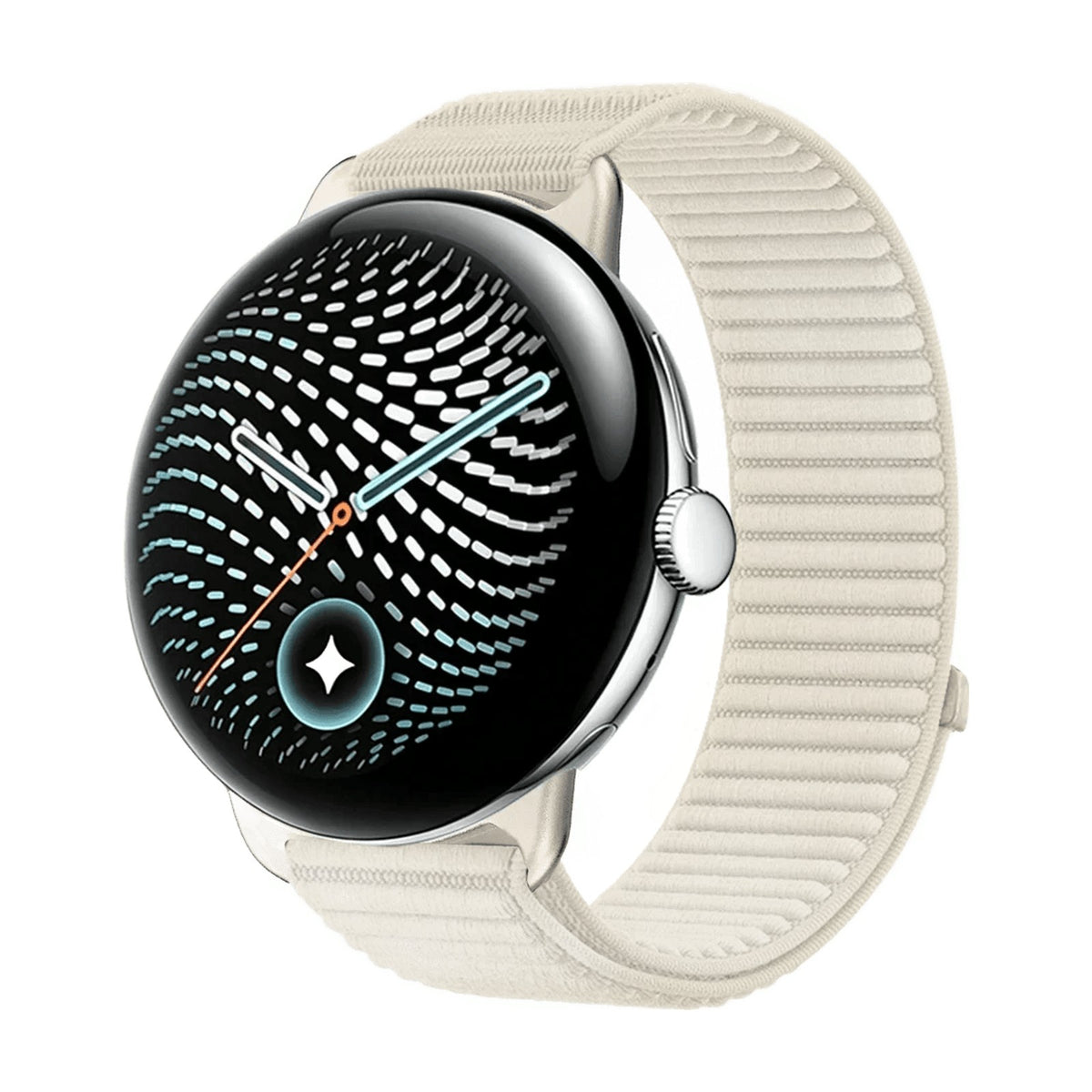 Elastic Nylon Watch Band with Velcro Adjustment Strap for Google Pixel Watch 4