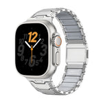 Titanium Articulated Link Band with Magnetic Buckle for Apple Watch