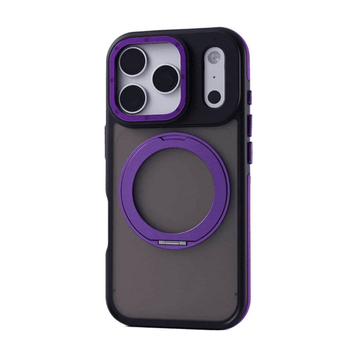 Shockproof MagSafe Case with 360° Rotating Ring Stand for iPhone 18 Series