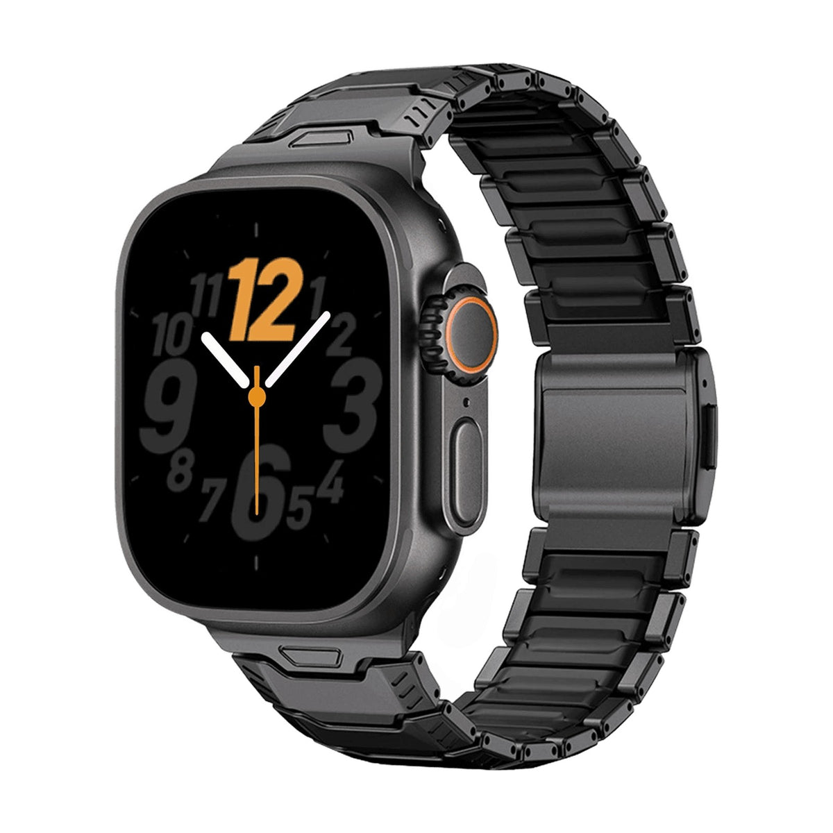 Titanium Articulated Link Band with Magnetic Buckle for Apple Watch