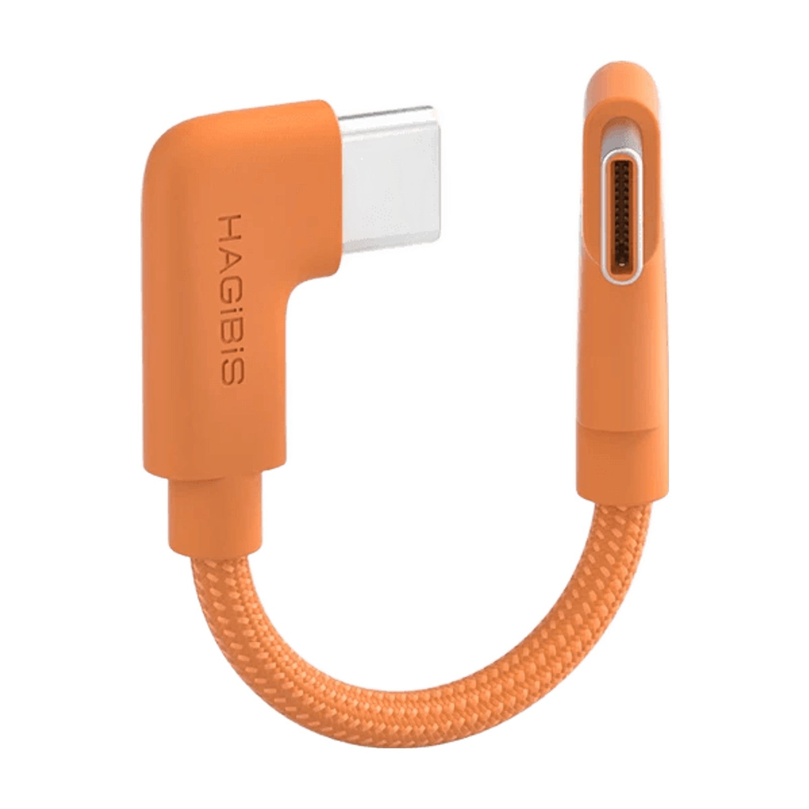HAGIBIS 240W Right-Angle USB-C Braided Cable