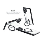 Transparent Airbag Shock Case with 360° Rotating Magnetic Ring Stand for ZTE nubia Red Magic 11 Series