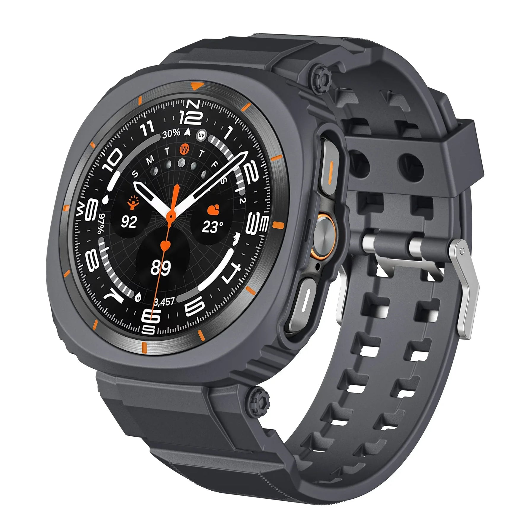 Integrated Case & Sport Silicone Band for Samsung Galaxy Watch Ultra and Samsung Galaxy Watch Ultra (2025)