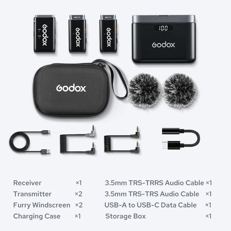 Godox WEC Wireless Lavalier Microphone Kit