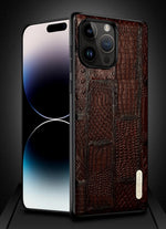 100% Genuine Leather Full Protection Phone Case for iPhone 15 Pro and iPhone 15 Pro Max